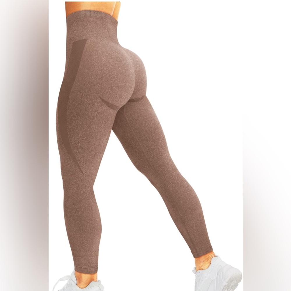 HIGORUN Women Seamless Leggings Smile Contour High Waist Workout Gym Yoga Pants